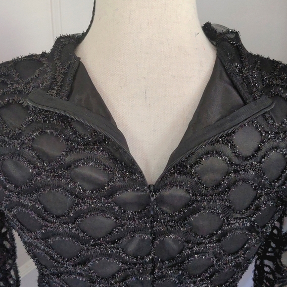 Vintage Shiny Opaque Party Dress, 90s prom vibes - Picture 7 of 8